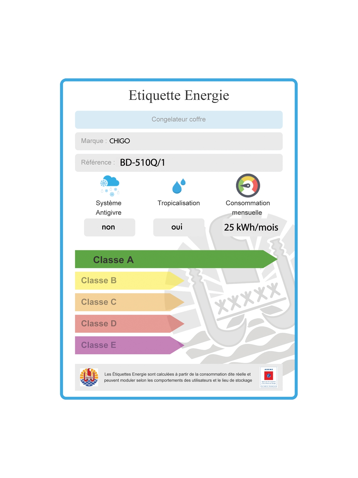 Congélateur 510L CHIGO