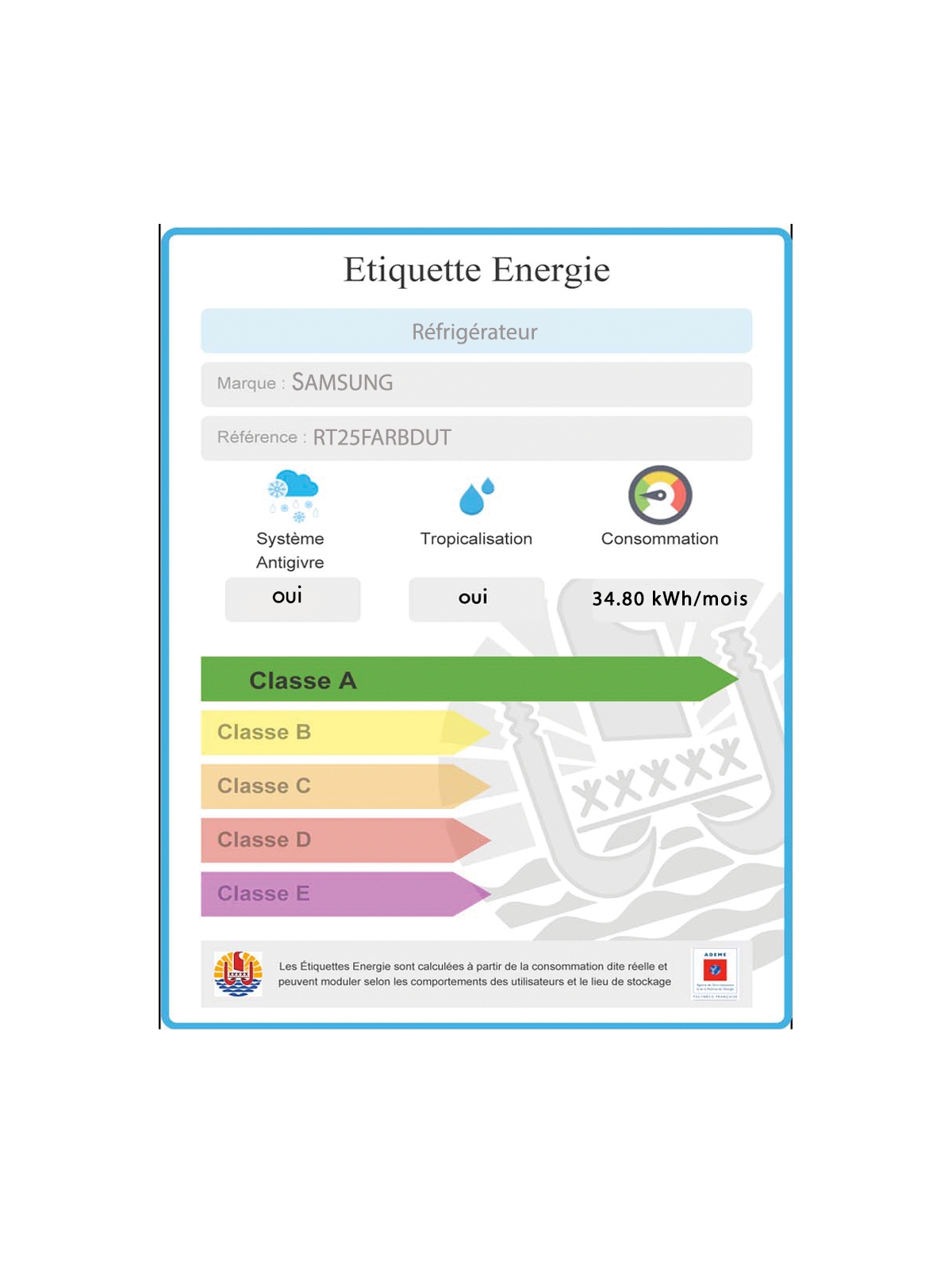 Réfrigérateur 256L SAMSUNG