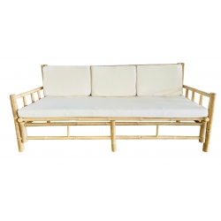 Canapé bambou + Coussin Couleur naturelle