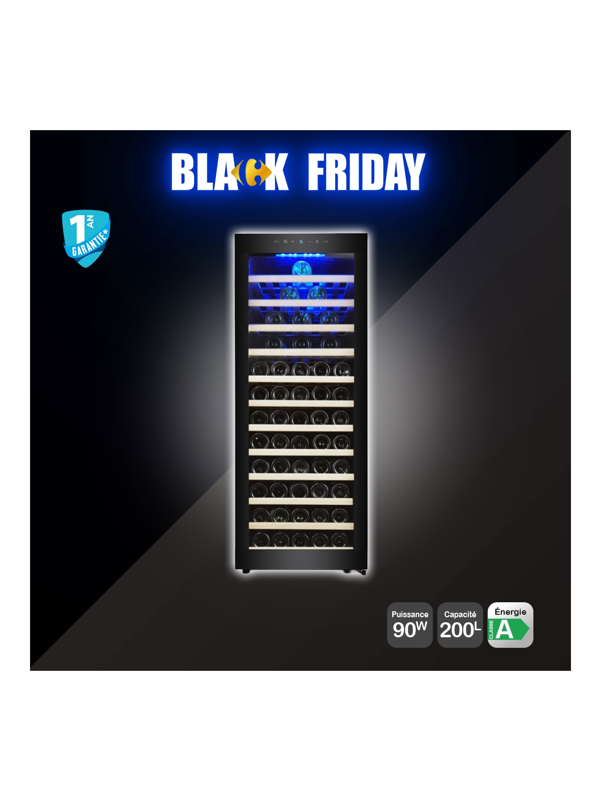 Cave à vins 80 bouteilles CHIGO