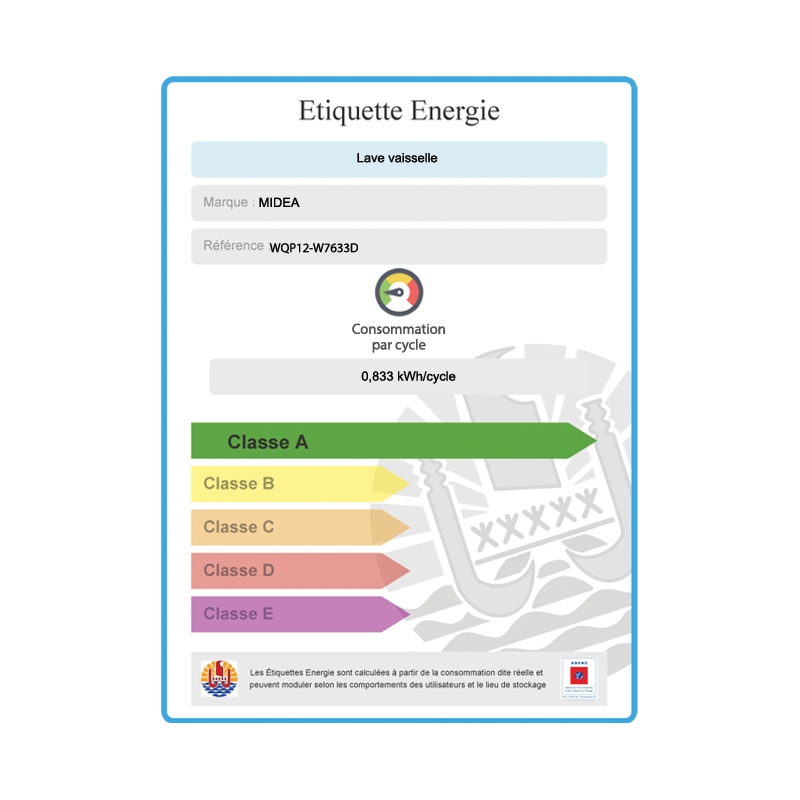 Lave-vaiselle 14 couverts MIDEA