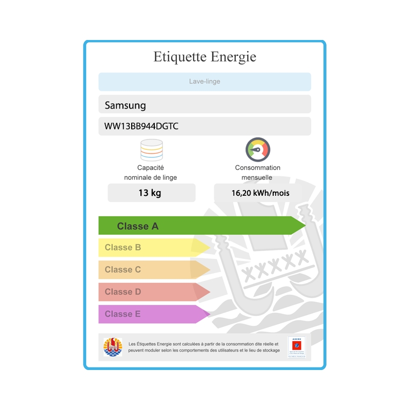 Machine à laver 13kg SAMSUNG