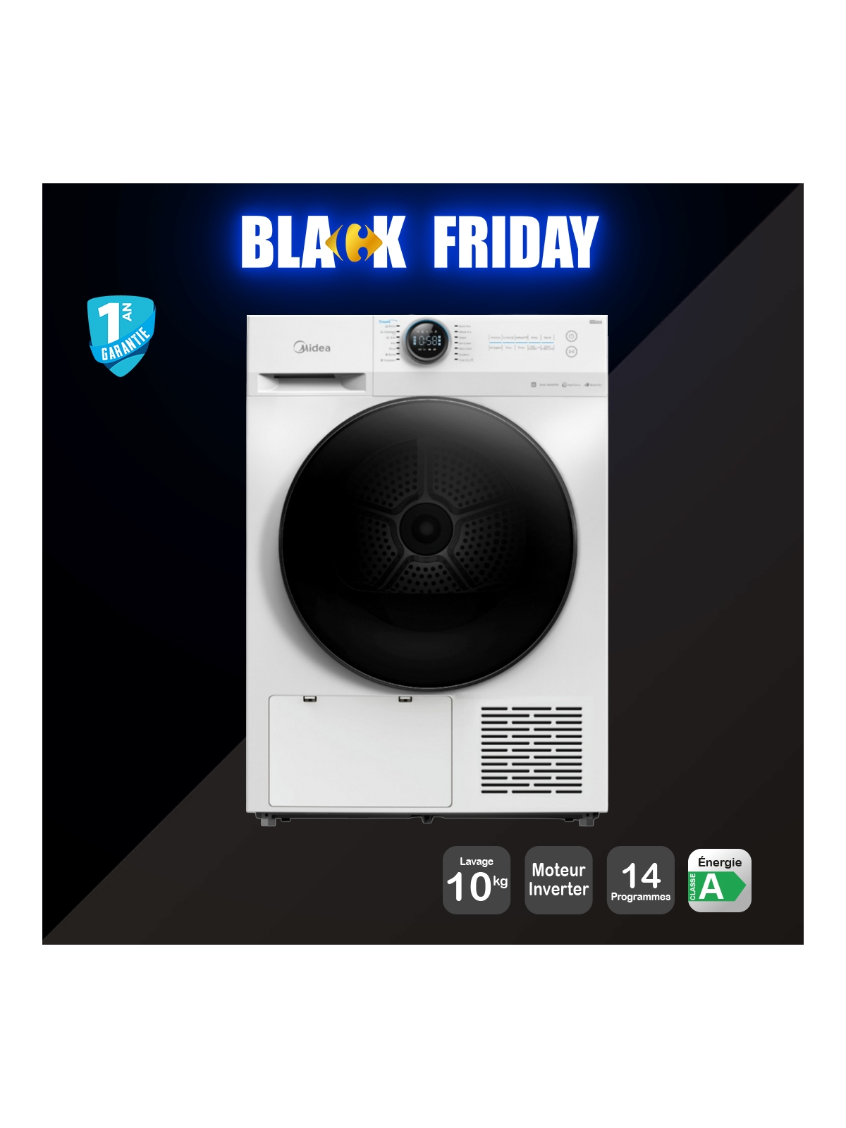 Sèche linge 10kg MIDEA