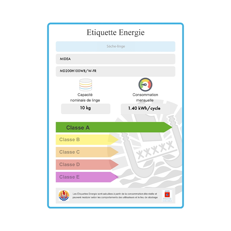 Sèche linge 10kg MIDEA
