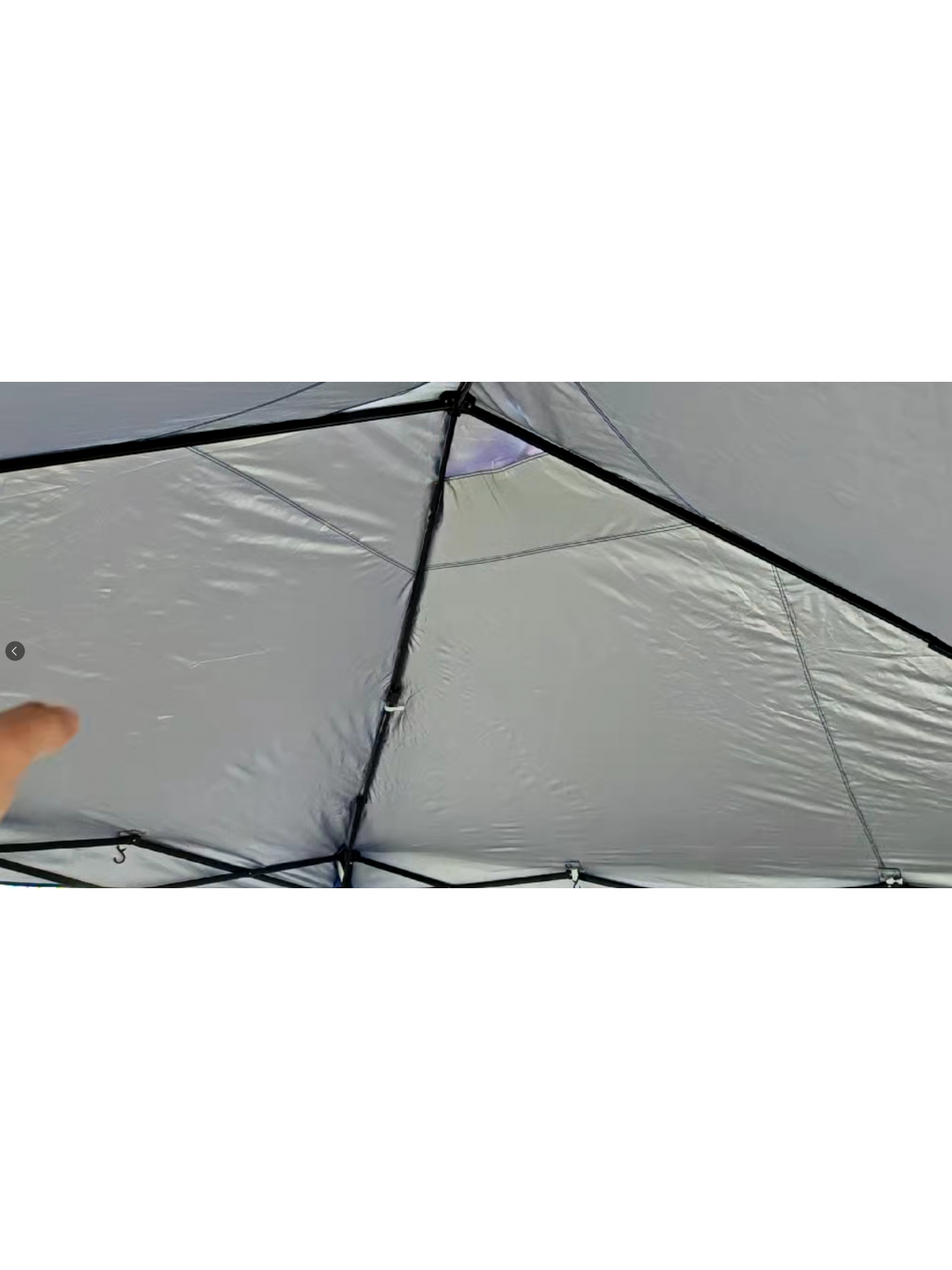 Chapiteau 3x3m Bleu Pliable + Sac