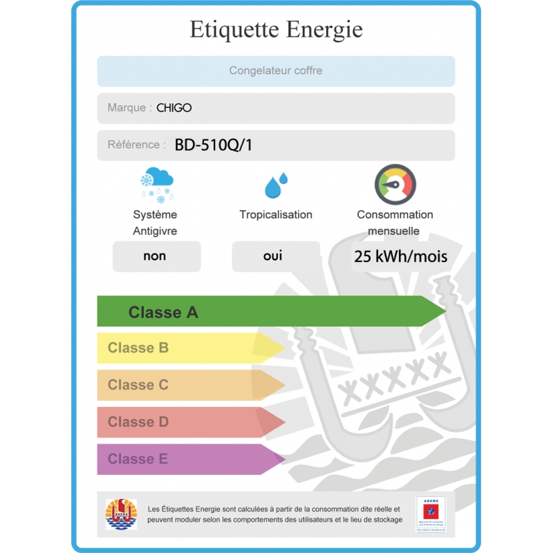 Congélateur 510L CHIGO