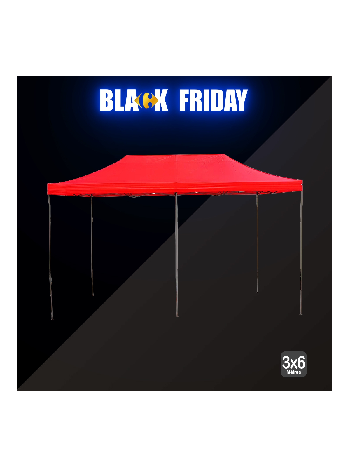 Chapiteau 3x6m Rouge